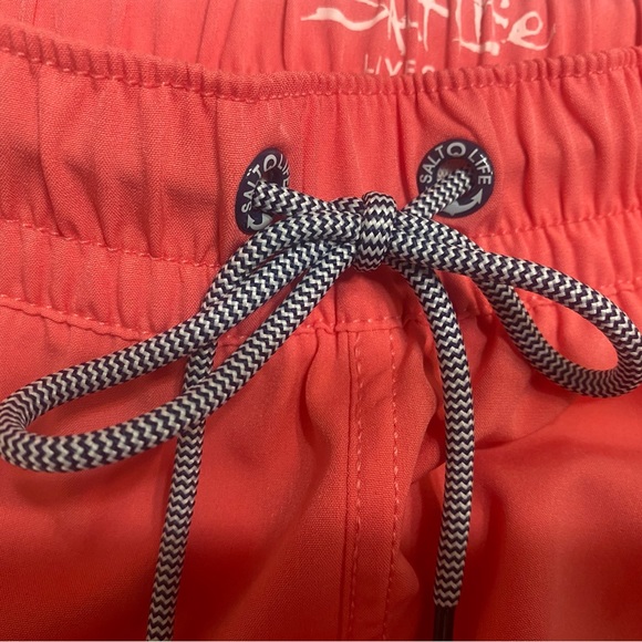 SOLD! Salt Life The Good Daze SLX QD Performance Volley Flamingo Pink Boardshort - Picture 14 of 15